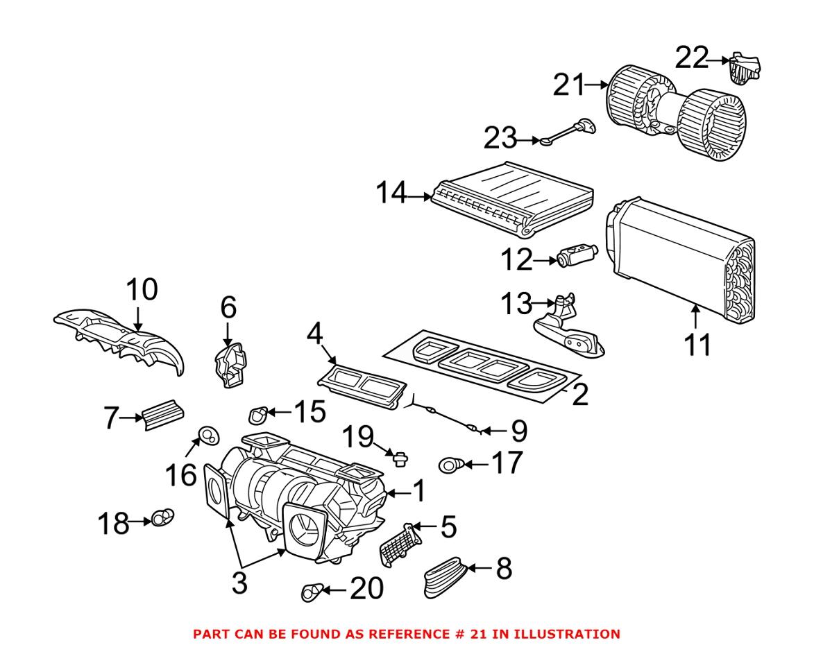 BMW Heater Fan Motor 64118382305